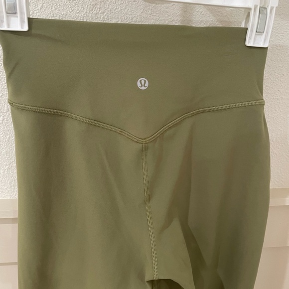 Lululemon Align Leggings High Rise Women’s Jogger Cropped Green Yoga Pants - Picture 13 of 16